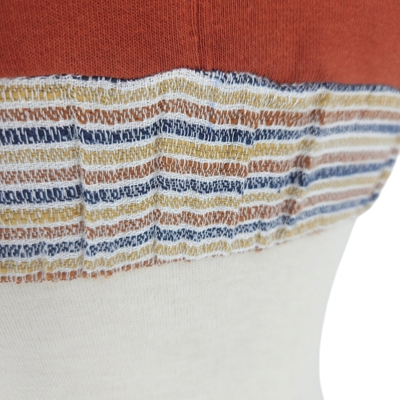 Urban Outfitters Bondi Crop Top Burnt Orange Cross Back High Neck Shirt Small - Picture 4 of 8